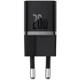 Зарядное устройство Baseus USB-C Wall Charger GaN5 mini 1C 20W with USB-C Cable Black (P10110900113-00): Количество USB-портов 1
