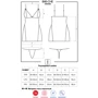 Комплект Obsessive 869-CHE-1 chemise, L/XL