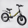 Беговел Corso Alpha Sport 10631 (черный с желтым)