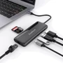 Адаптер Adonit Adapter USB-C to USB-C+HDMI+RJ45+2xUSB3.0+SD Black (3183-17-07-A) фото 4