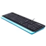 Клавиатура A4Tech FKS10 USB Blue: Интерфейс подключения USB