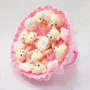 Букет из игрушек Мишки 9шт. розовый