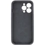 Чехол для iPhone Mobile Case Silicone Case Full Camera Protective Dark Gray for iPhone 15 Pro Max: Тип чехла накладка на заднюю часть
