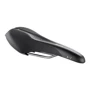 Сідло Selle Royal SCIENTIA A2 Athletic, 3D skingel, оббивка Black gummy / Black mokka, 289х144мм, 390г, рейли сталь + Curva suspension, unisex, чорне