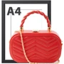 Женская сумка-сэтчел Valiria Fashion красная (ODA22830-1): Тип ручки Со съемным ремнем, Плечевой ремень, На цепочке, Короткая ручка