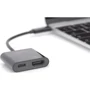 Адаптер Digitus Adapter USB-C to HDMI+USB-C Black (DA-70856) фото 5