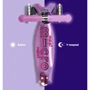 Самокат MICRO серии Maxi Deluxe Glow LED Plus Пурпурный (MMD378): Материал колес полиуретан