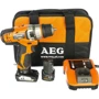 Дрель AEG BSB 12 C2 Li-KIT2B (4935447996) с набором: Макс. количество ударов в минуту 22500 уд/мин