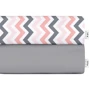 Набор простыней Cosas Grey /ZigZag Grey Rose на резинке 2 шт. 120x60 см (SetSheet_Grey_ZigGreyRose_120x60)