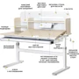 Детский стол Evo-kids TH-360 Grey (арт.TH-360 TG/G): Тип Парта