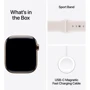 Apple Watch Series 11 GPS + Cellular 46mm Gold Titanium Case with Light Blush Sport Band - M/L (MFD64)