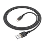 Кабель Hoco USB Cable to Lightning X95 Goldentop 2.4A 1m Black: Довжина 1 м
