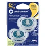 Пустушка Bebe Confort Physio Air, силіконова, що світиться в темряві, 2 шт, 0/6 міс Blue Octopus (3104201940): Вік с рождения