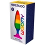 Анальная пробка Wooomy Hiperloo Silicone Rainbow Plug L