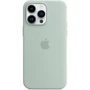Чехол для iPhone Apple Silicone Case with MagSafe Succulent (MPTY3) for iPhone 14 Pro Max: Материалы Силикон