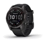 Смарт-часы Garmin Fenix 7S Sapphire Solar Carbon Grey DLC Titanium with Black Band (010-02539-25)