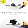 Зарядное устройство Baseus Wireless Charging Magnetic PicoGo 2in1 Qi2 67W with USB-C Cable Black (P10276800123-00) for Apple iPhone 16 I 15 I 14 I 13 I 12 series фото 7
