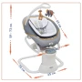 Укачивающий центр Graco All Ways Soother Horizon (1AP999HRZEU): Дополнительные удобства Съемный чехол, Ремни безопасности, регулируемая спинка, Звуковое сопровождение