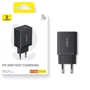 Зарядний пристрій Baseus Wall Charger Cube USB-C+USB 30W Black (P10111404113-00) фото 6