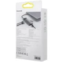 Адаптер Baseus Adapter Metal Gleam Series USB-C to 2хHDMI+3хUSB3.0+PD+RJ45 Gray (WKWG040113) фото 6