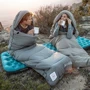 Спальный мешок Naturehike M400 NH20MSD02, (1°C), левый, зеленый (6927595748145): Тип одеяло с капюшоном