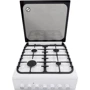 Плита комбінована Eleyus TEKNA 6007 CF WH: Об'єм духовки, л 64