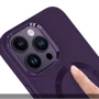 Чехол для iPhone TPU Case Bonbon Metal Style with MagSafe Dark Purple for iPhone 16: Тип чехла накладка на заднюю часть