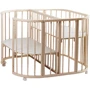 Кроватка детская Twins для двойни 110х110 L100-TW-02, слоновая кость, бежевый