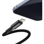 Кабель Baseus Cable USB-C to Lightning PD High Density Braided 20W 1m Black (CATLGD-01): Тип USB-C - Lightning