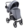 Универсальная коляска 2 в 1 Bair City Soft 218 серо-черная (626210): Ширина шасси 60
