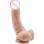 Реалистичный фаллоимитатор с мошонкой и присоской Get Real ToyJoy, 20,5x5 см, телесный