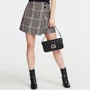 Жіноча сумка через плече Guess Brightside Shoulder Bag чорна (HWJG7580190-BLA): Фактура матова, Зерниста