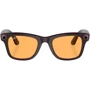 Смарт-окуляри Ray-Ban Meta Wayfarer Shiny Rebel Black Frame Amber Lenses size M (RW4006 675385 50-22)