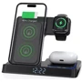 Зарядний пристрій WIWU Wireless Charger Power 5 in 1 Wi-W006 15W Black для Apple iPhone, Apple Watch and Apple AirPods