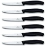 Набір кухонних ножів Victorinox SwissClassic Steak Set 6 пр. (6.7233.6): Кількість предметів 6