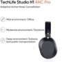Наушники Realme Techlife Studio H1 black фото 5