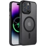 Чехол для iPhone Mobile Case TPU+PC Metal Buttons with MagSafe Colorful Black for iPhone 15 Pro Max: Материалы поликарбонат и полиуретан