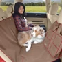 Накидка на заднее сиденье автомобиля Kurgo Heather Hammock для собак светло-коричневая 140х142 см (57833) фото 4
