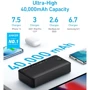 Внешний аккумулятор Anker Power Bank 40000mAh 347 30W Black (A1377): Количество USB 3
