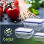 Емкость для хранения BAGER COOK&LOCK прямоугольная 2.3л (BG-503): Тип контейнер для хранения