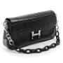Женская сумка кросс боди Alex Rai 03-01 1898 black черная (34283)