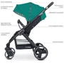 Коляска El Camino Dynamic PRO ME 1053N (sea green) фото 17