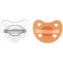 Пустушка силіконова Chicco PhysioForma Luxe 6-16 місяців бежева 2 шт (73033.31.00) (8058664171989)