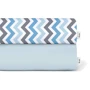 Набір простирадлом Cosas Light blue/Zigzag blue grey 120x60 см (4822052056769)