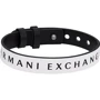 Чоловічий браслет Armani Exchange двосторонній білий/чорний (AXG0107040)