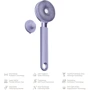 Ультразвукова щітка для тіла GESKE Sonic Full-Body Brush&Intensive Exfoliator 8в1 purple фото 4