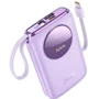 Внешний аккумулятор Hoco Power Bank 10000mAh Q19 Lucky with Cable 30W Purple: Количество USB 2