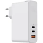 Зарядное устройство Baseus USB-C Wall Charger Mini GaN 2xUSB-C+USB 120W White (CCGAN-J02)