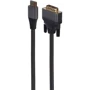 Кабель и переходник Cablexpert HDMI на DVI 18+1pin 4K 30Hz 1.8 м (CC-HDMI-DVI-4K-6)