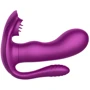 Вибратор с анальным и клиторальным стимулятором BOSS of TOYS Tongue Triple Stimulator Purple (BS561001-2)